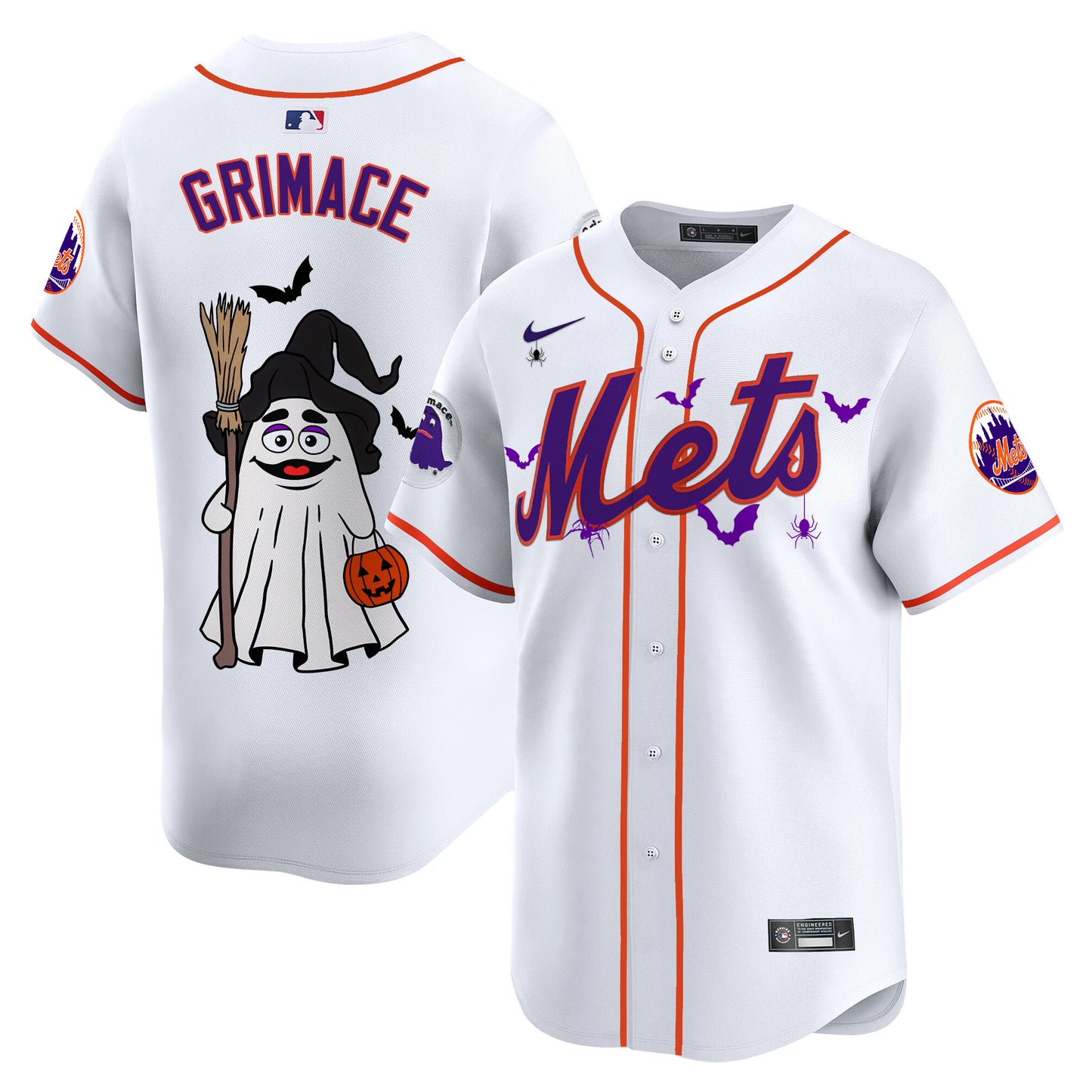 Mets Grimace Halloween Vapor Premier Limited Jersey V2- Printed