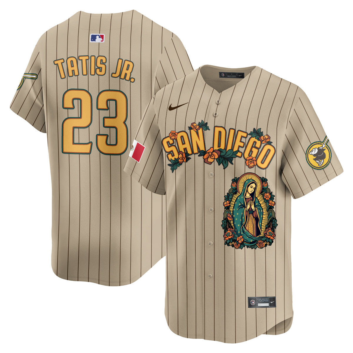 Padres Mexico Guadalupe Vapor Premier Limited Jersey - Printed