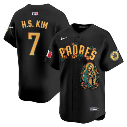 Padres Mexico Guadalupe Vapor Premier Limited Jersey - Printed