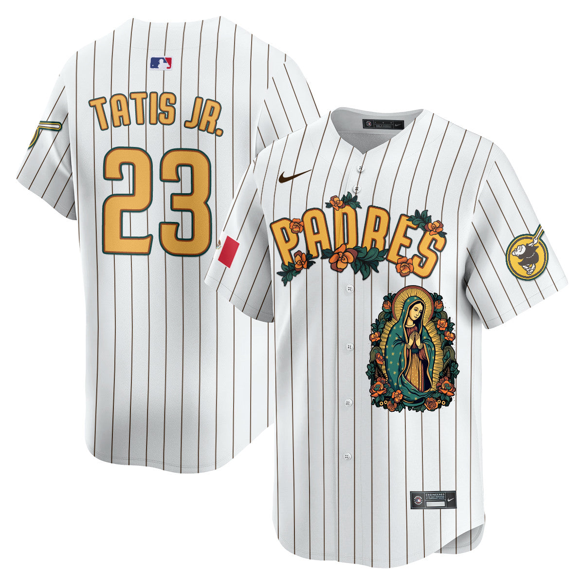 Padres Mexico Guadalupe Vapor Premier Limited Jersey - Printed