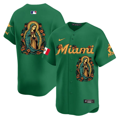 Marlins Mexico Guadalupe Vapor Premier Limited Jersey - Printed