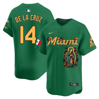 Marlins Mexico Guadalupe Vapor Premier Limited Jersey - Printed