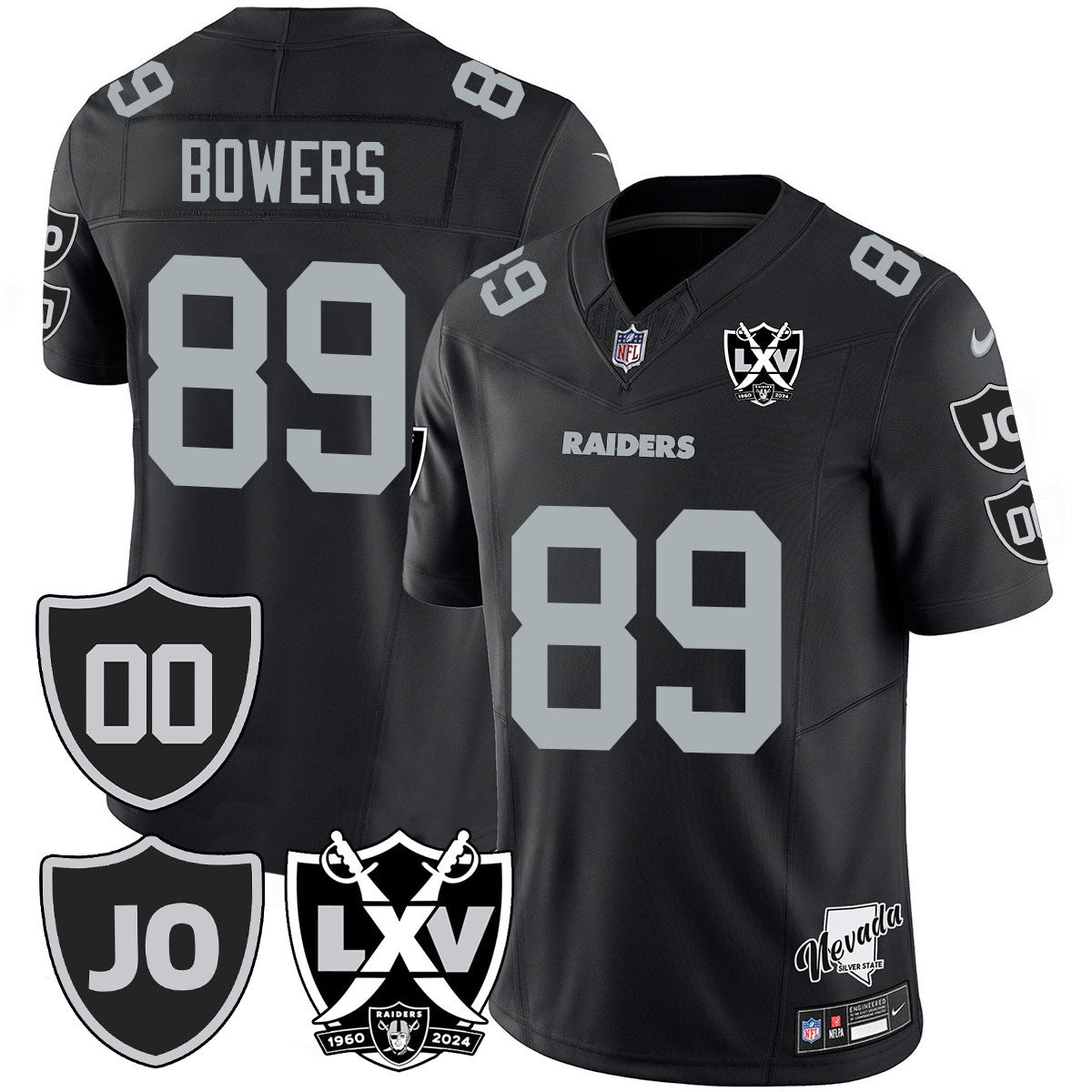 Raiders Vapor Limited Jersey - All Stitched - Honor Jim Otto