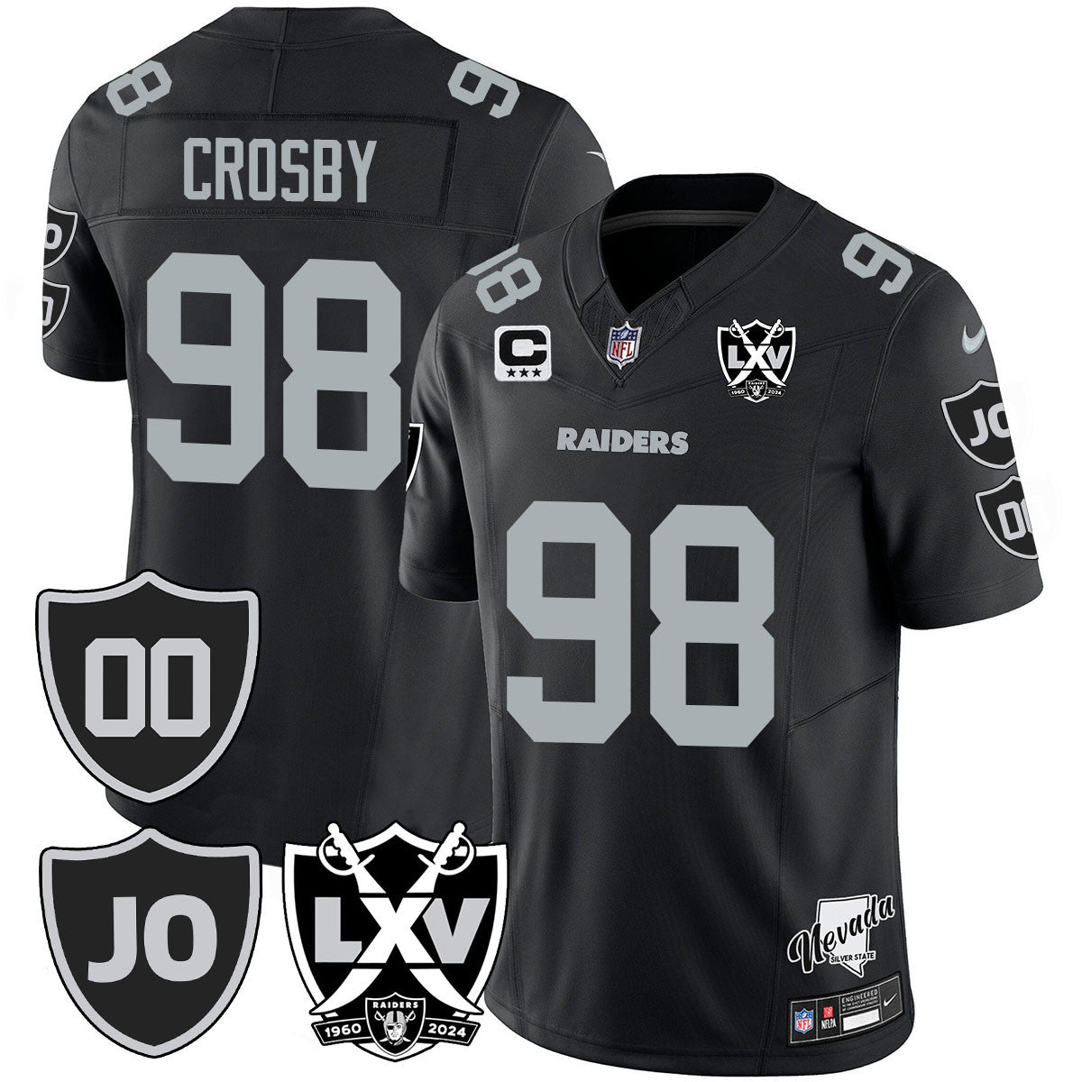 Raiders Vapor Limited Jersey - All Stitched - Honor Jim Otto