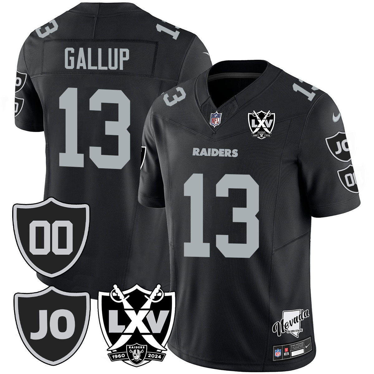 Raiders Vapor Limited Jersey - All Stitched - Honor Jim Otto