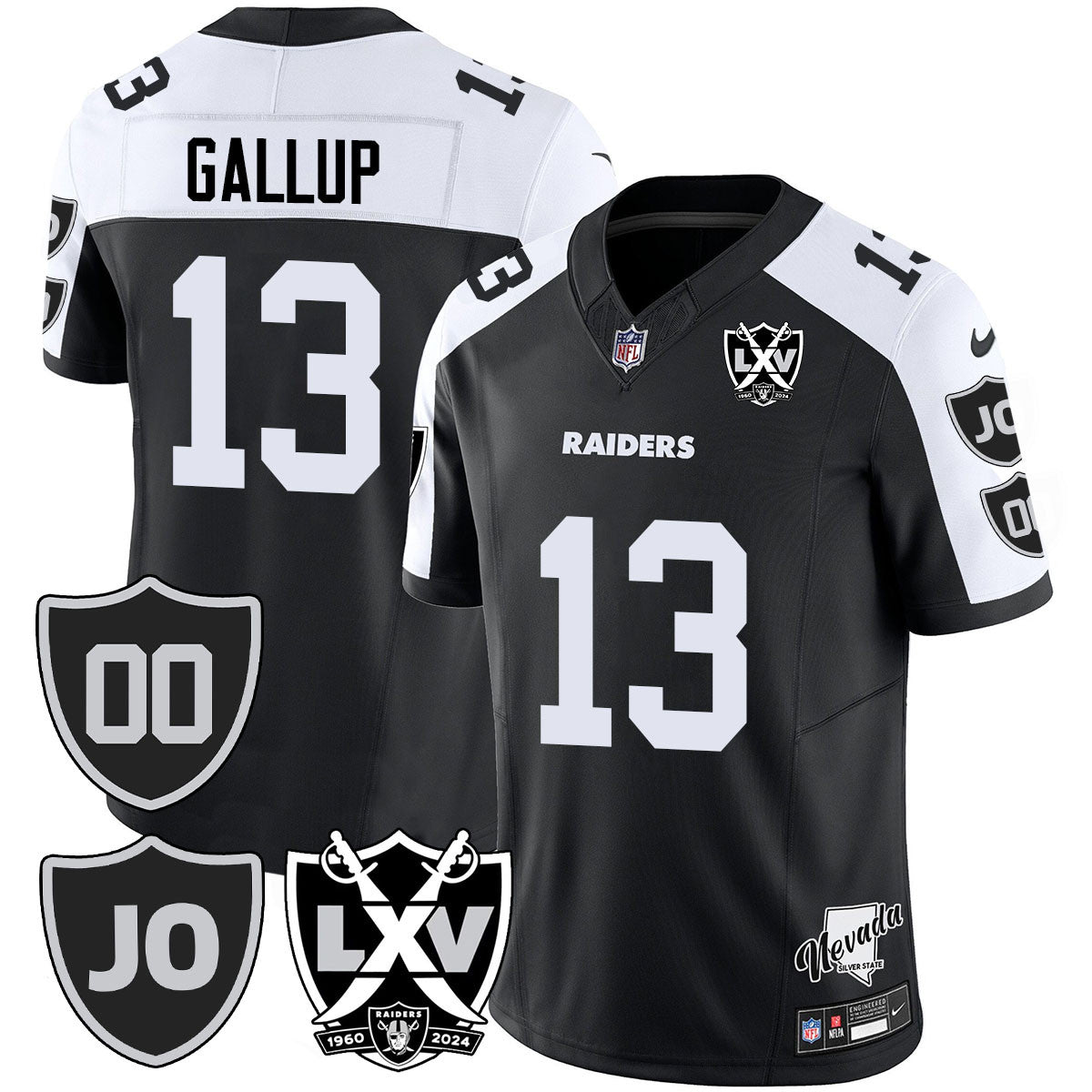 Raiders Vapor Limited Jersey - All Stitched - Honor Jim Otto