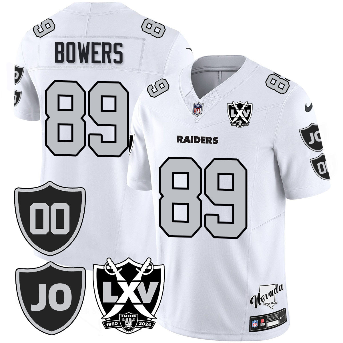 Raiders Vapor Limited Jersey - All Stitched - Honor Jim Otto