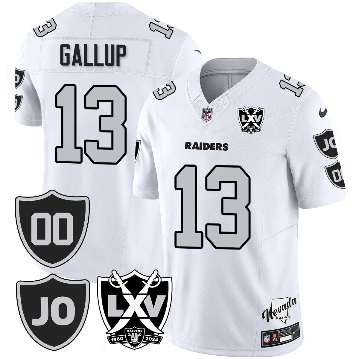 Raiders Vapor Limited Jersey - All Stitched - Honor Jim Otto