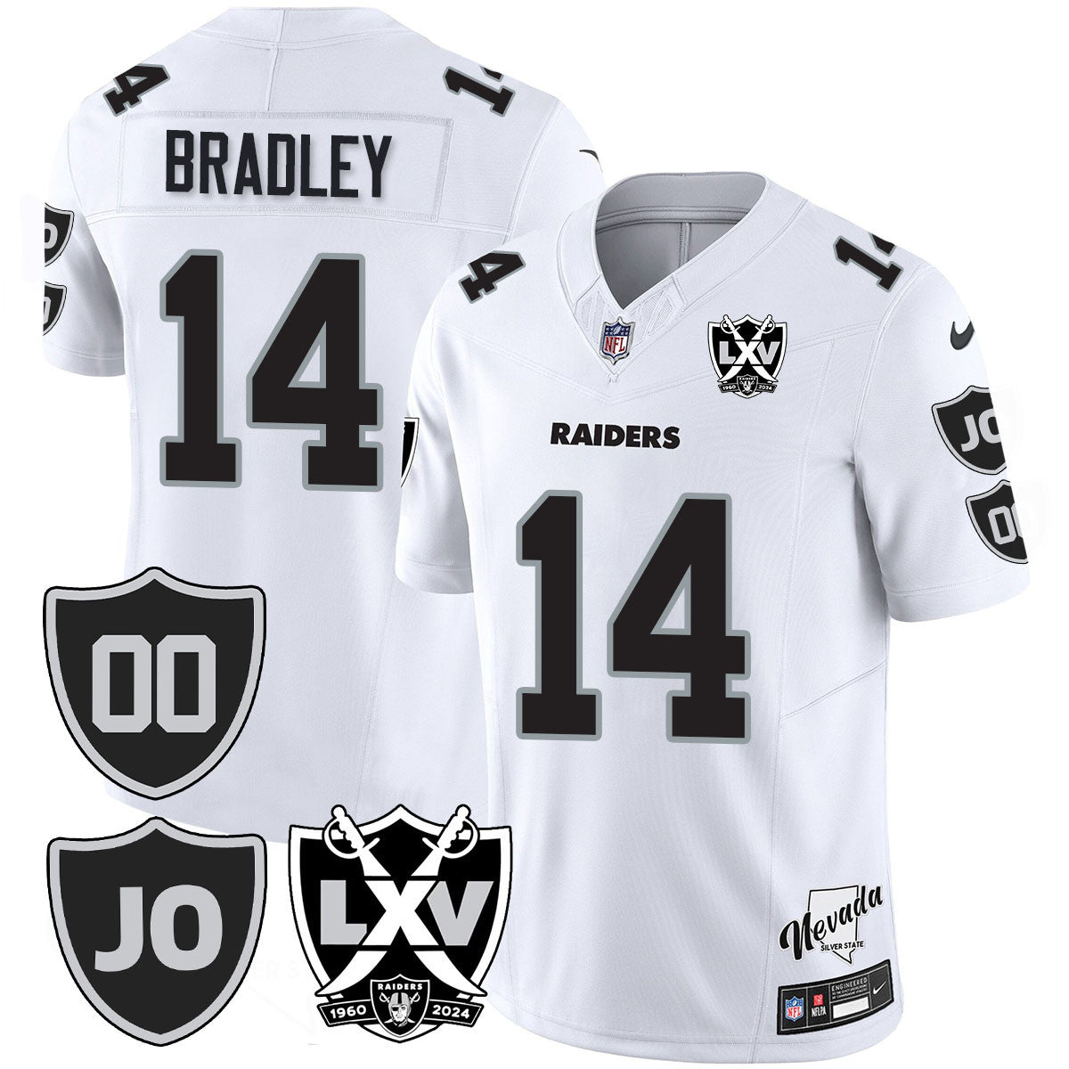 Raiders Vapor Limited Jersey - All Stitched - Honor Jim Otto