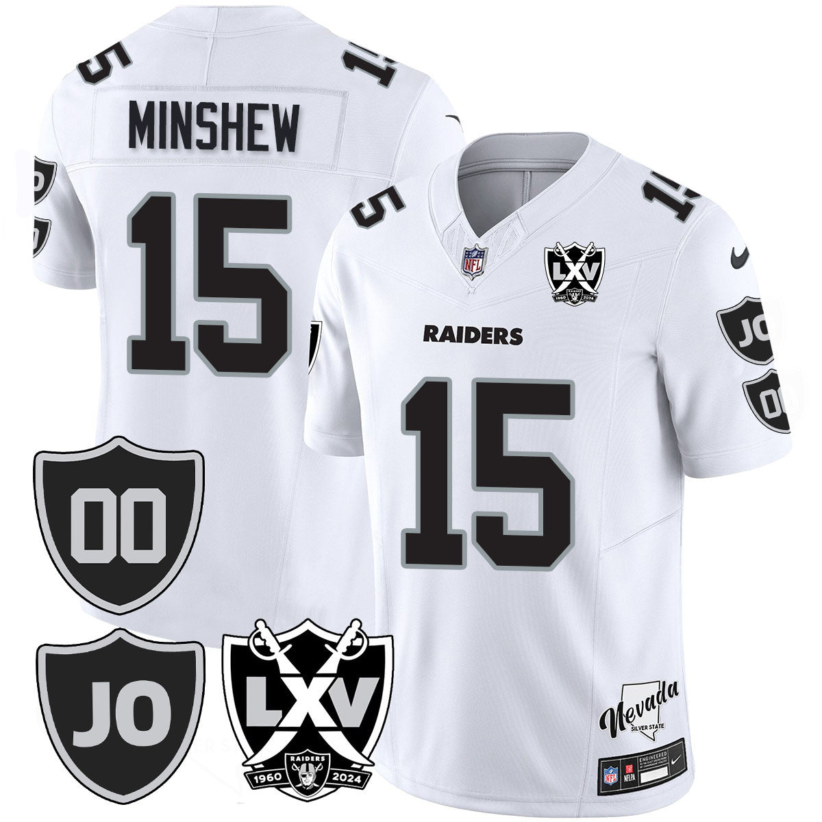 Raiders Vapor Limited Jersey - All Stitched - Honor Jim Otto