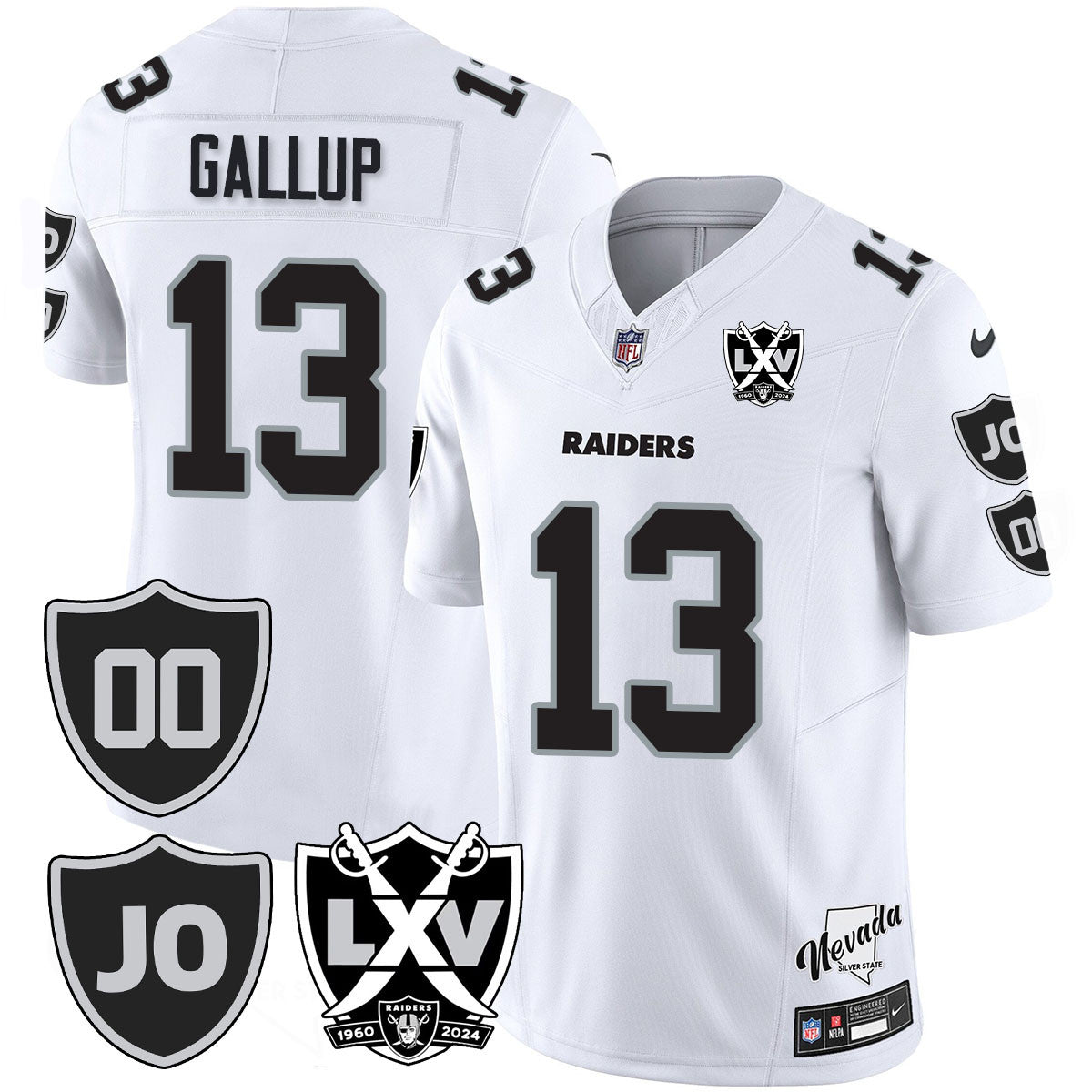 Raiders Vapor Limited Jersey - All Stitched - Honor Jim Otto