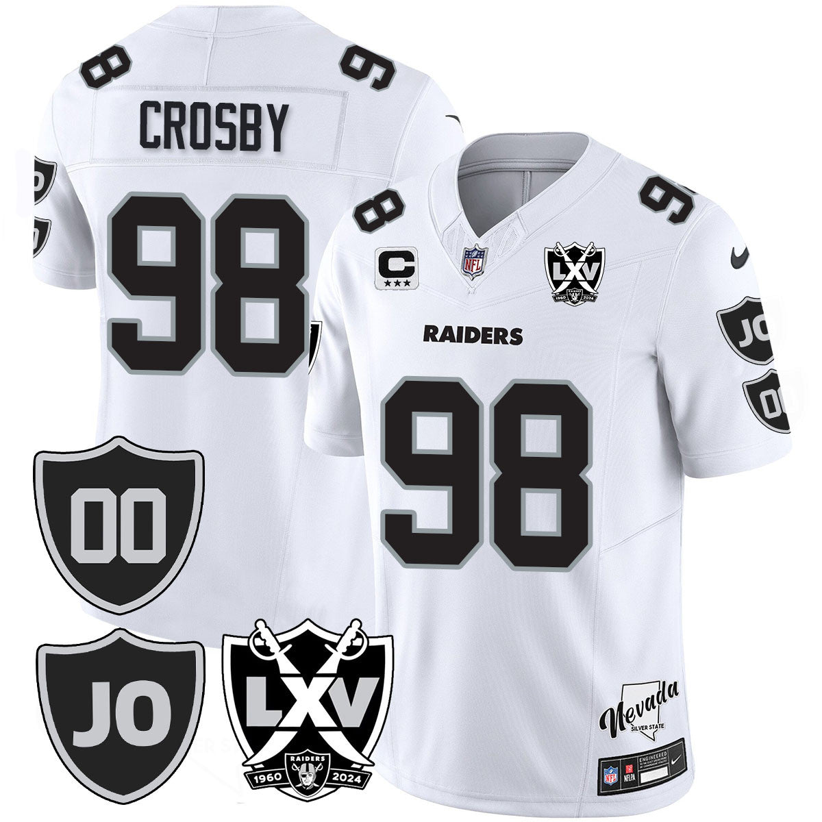 Raiders Vapor Limited Jersey - All Stitched - Honor Jim Otto