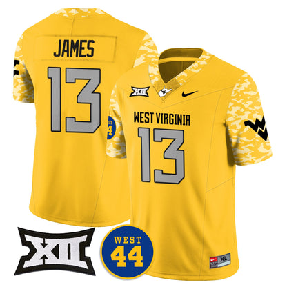 West Virginia Mountaineers 2024 Vapor Limited Jersey - All Stitched - Honor Jerry West