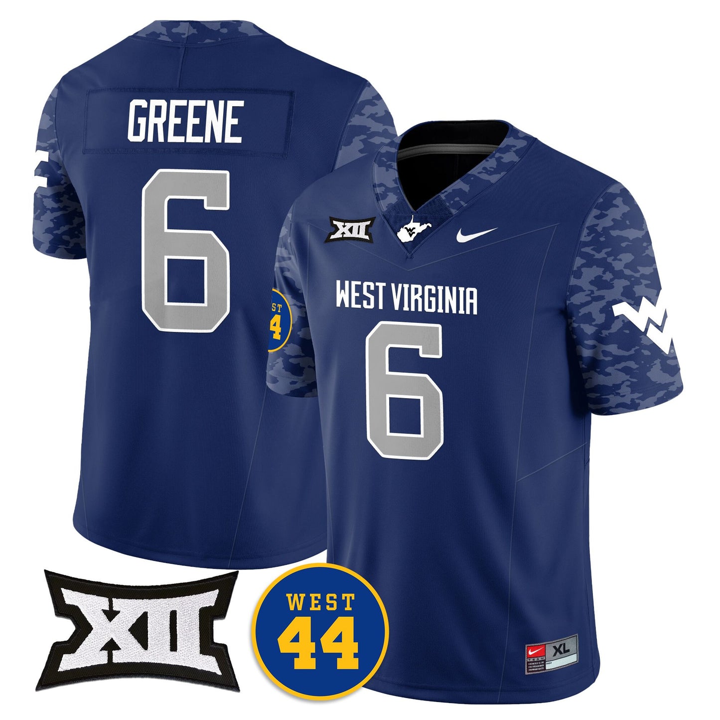 West Virginia Mountaineers 2024 Vapor Limited Jersey - All Stitched - Honor Jerry West