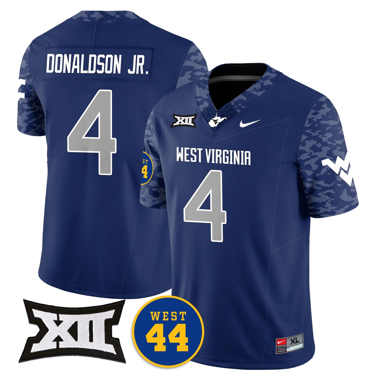 West Virginia Mountaineers 2024 Vapor Limited Jersey - All Stitched - Honor Jerry West