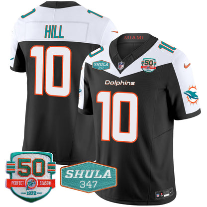 Dolphins Shula 347 Patch Vapor Limited Jersey V2 - All Stitched