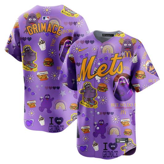 Mets Grimace McDonald's Vapor Premier Limited Jersey - Printed