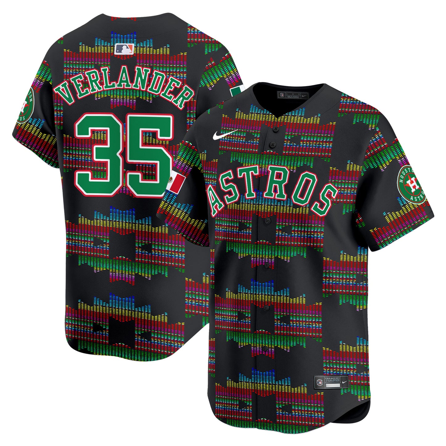 Astros Mexico Serape Style Vapor Premier Limited Jersey - Printed