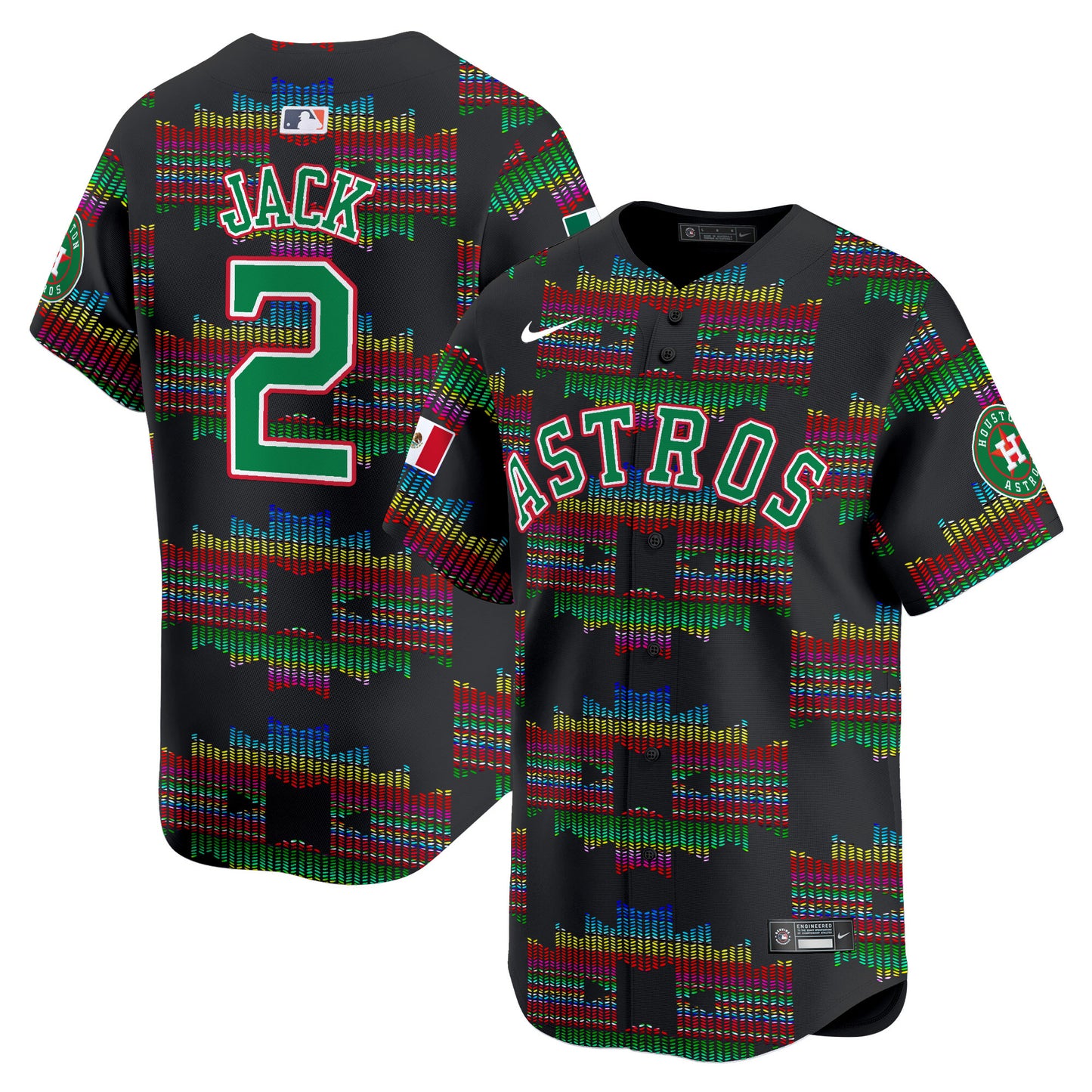 Astros Mexico Serape Style Vapor Premier Limited Jersey - Printed