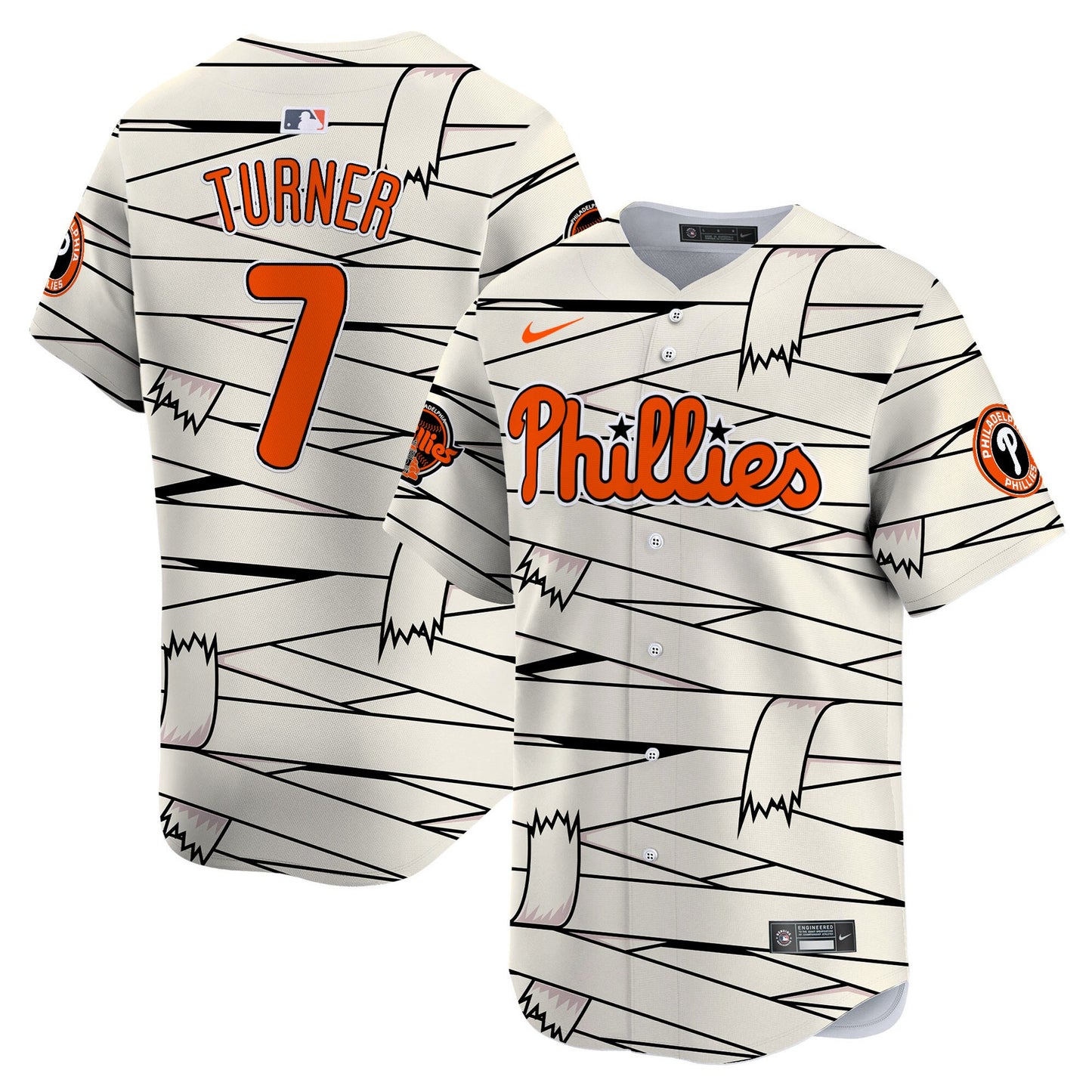 Phillies Halloween Vapor Premier Limited Jersey - Printed