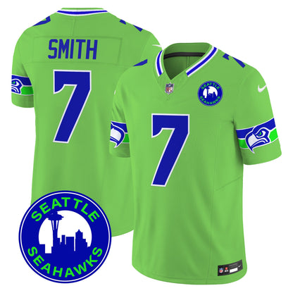 Seahawks 2024 Seattle City Patch Vapor Limited Jersey - All Stitched