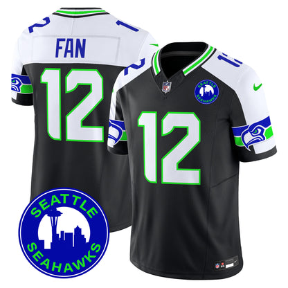 Seahawks 2024 Seattle City Patch Vapor Limited Jersey - All Stitched