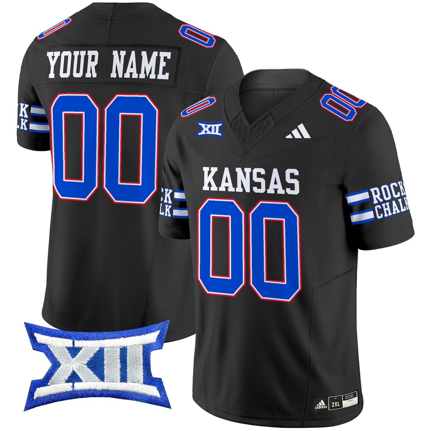 Kansas Jayhawks 2024 Vapor Limited Custom Jersey - All Stitched