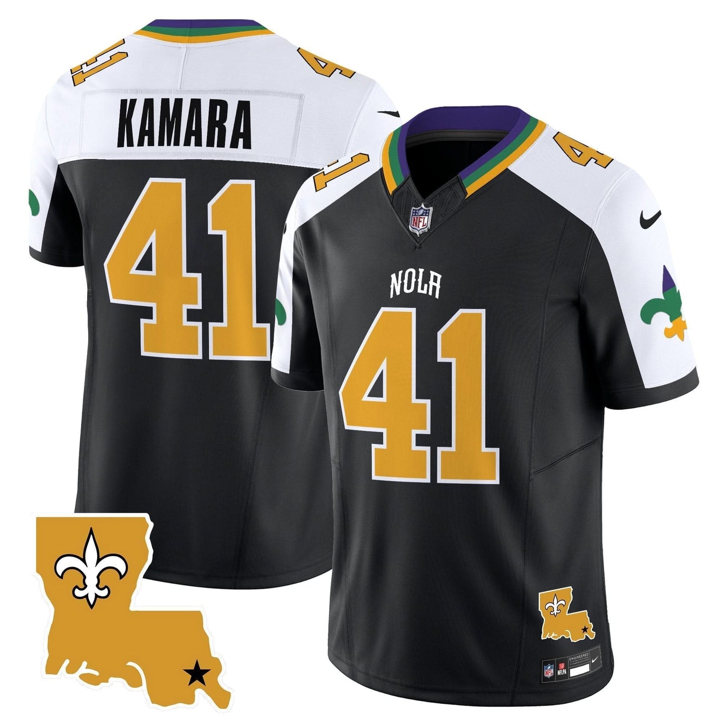 Saints 2024 New Orleans City Vapor Limited Jersey - All Stitched