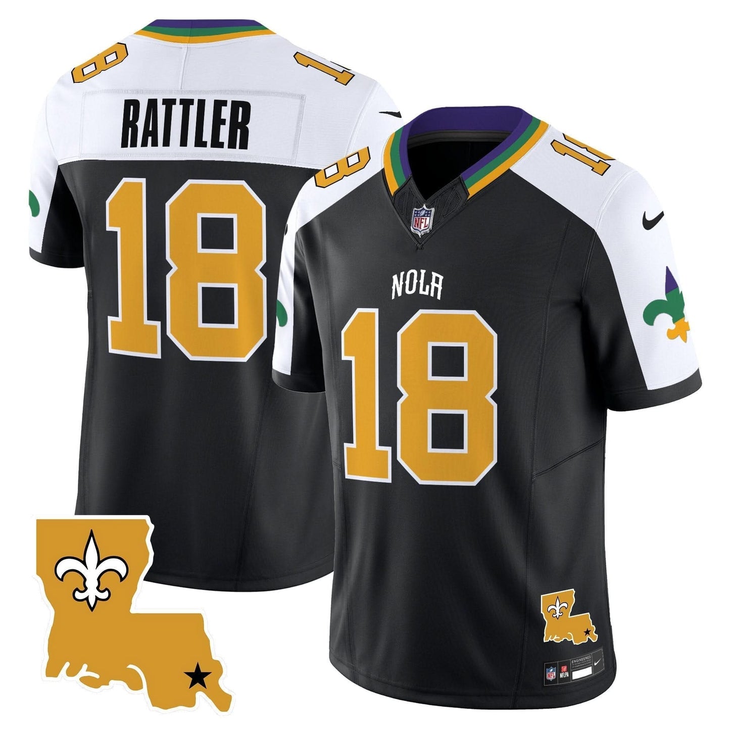 Saints 2024 New Orleans City Vapor Limited Jersey - All Stitched