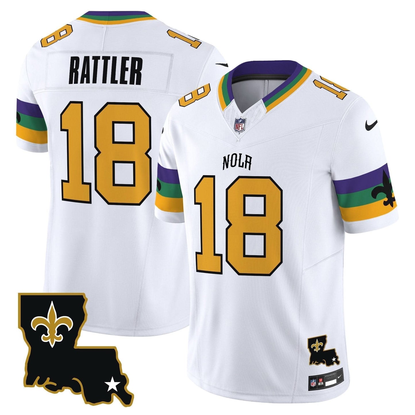 Saints 2024 New Orleans City Vapor Limited Jersey - All Stitched