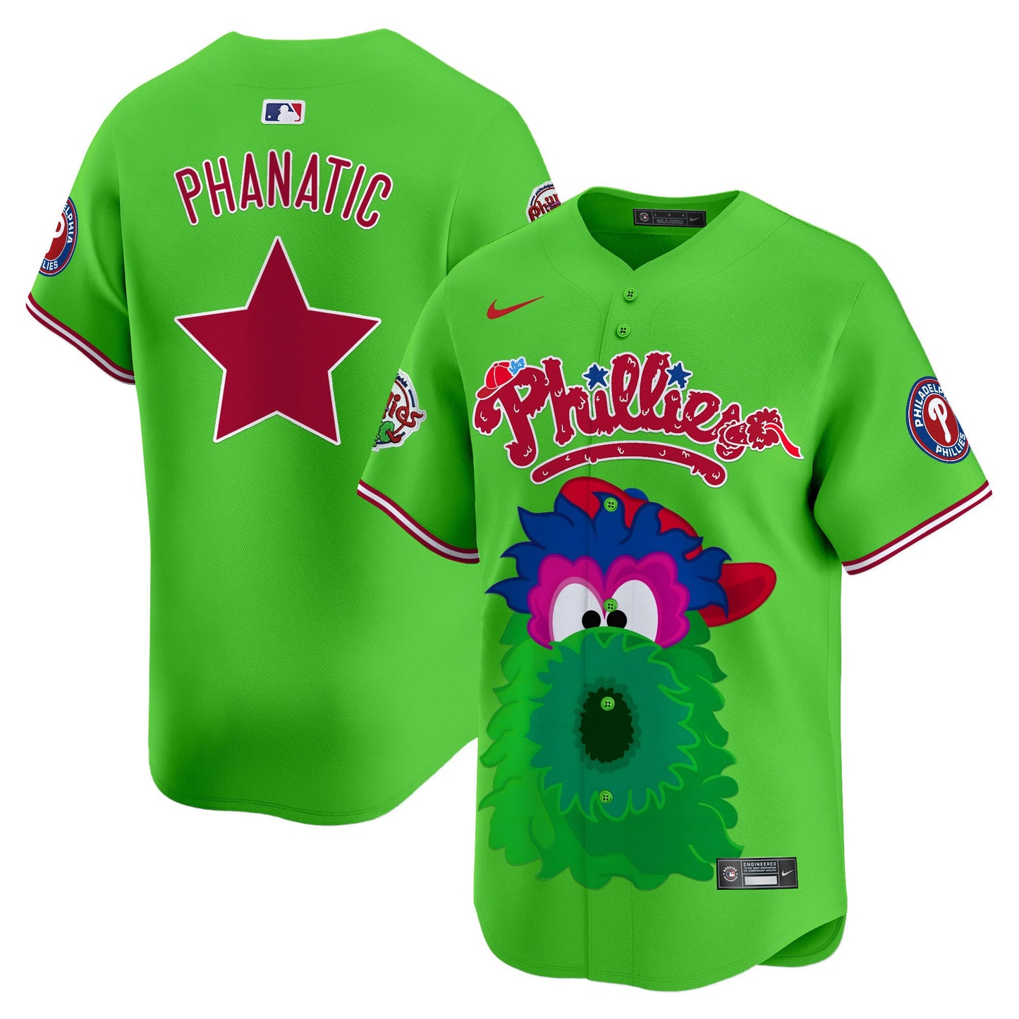 Phillies Phanatic Vapor Premier Limited Jersey V2- Printed