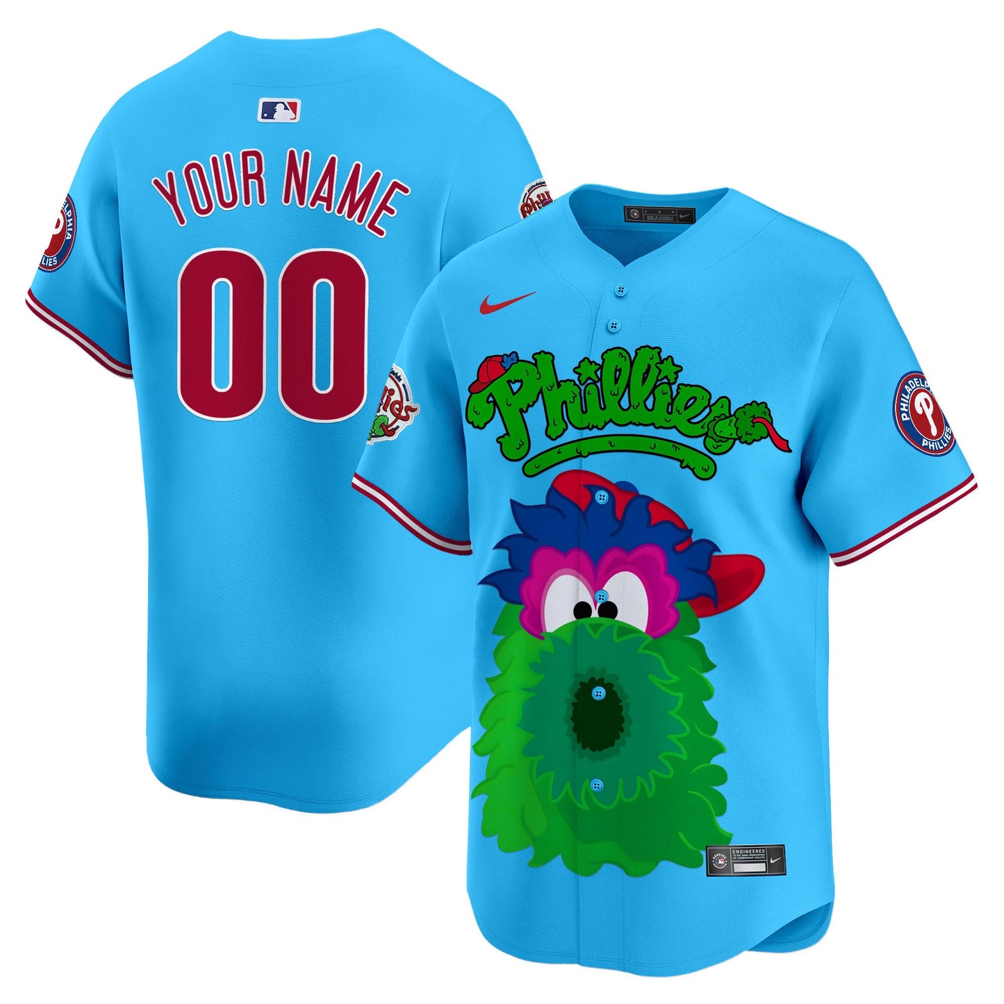 Phillies Phanatic Vapor Premier Limited Custom Jersey V2- Printed