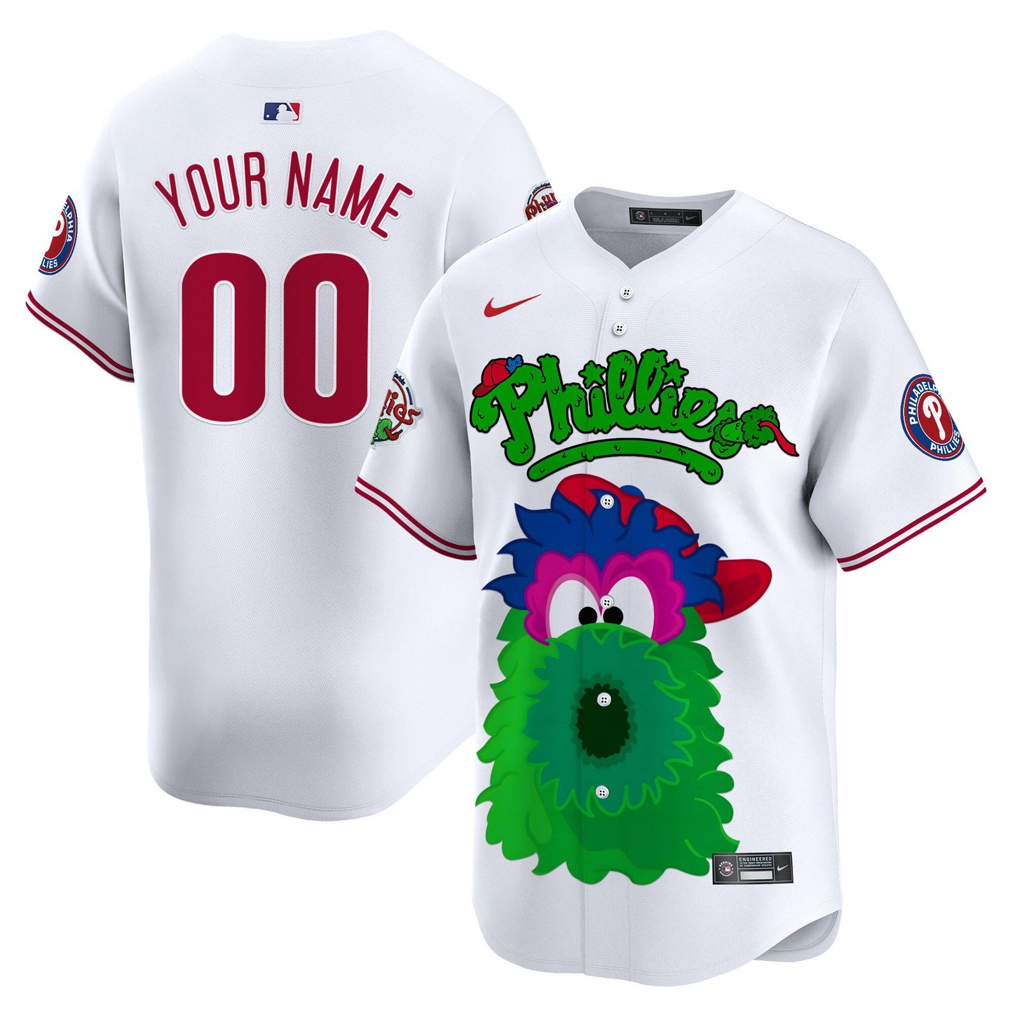 Phillies Phanatic Vapor Premier Limited Custom Jersey V2- Printed