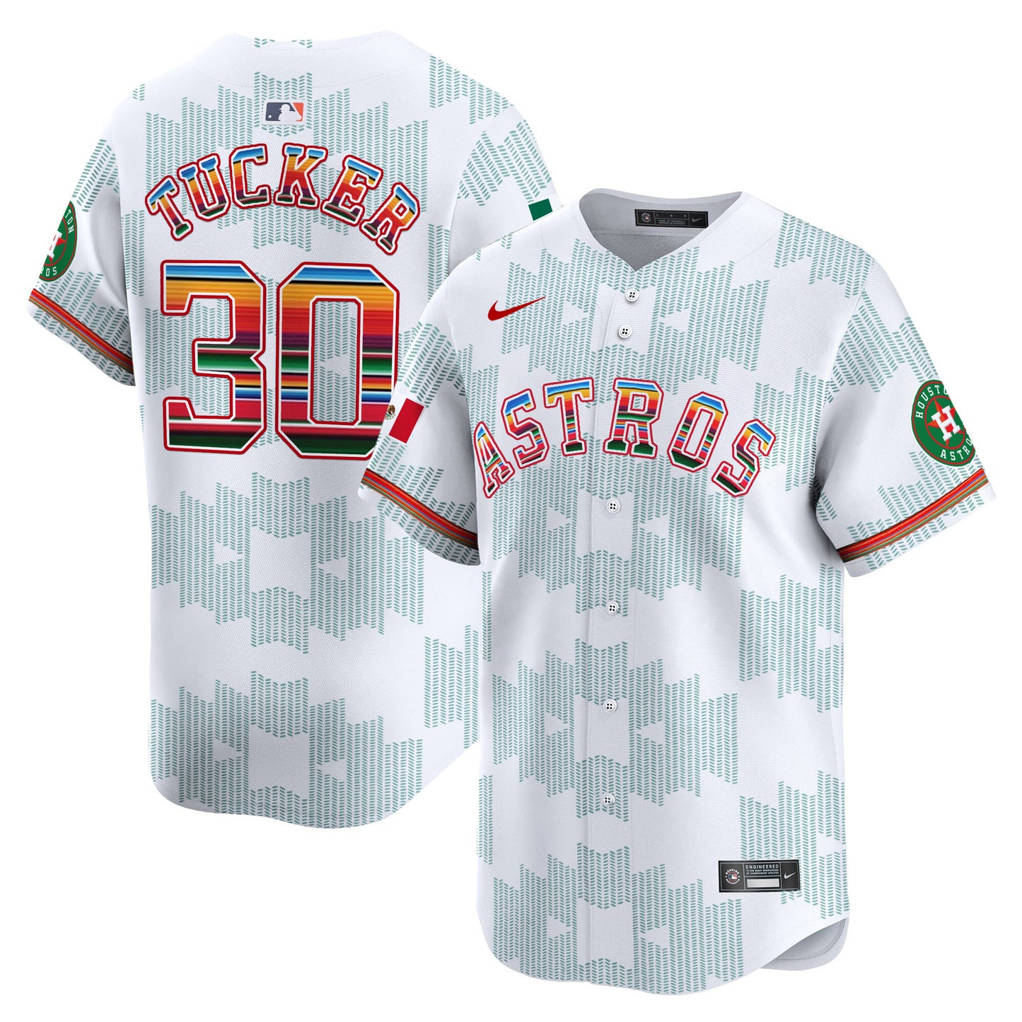 Astros Mexico Serape Style Vapor Premier Limited Jersey V2- Printed