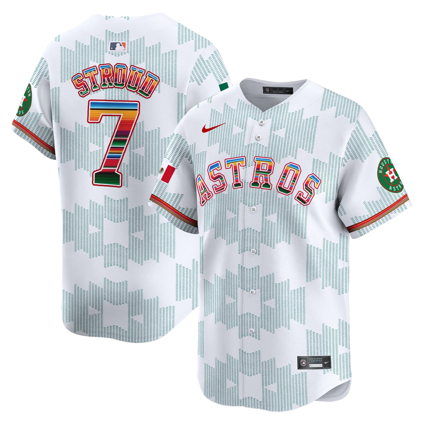 Astros Mexico Serape Style Vapor Premier Limited Jersey V2- Printed