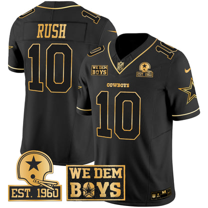 Cowboys Est. 1960 & We Dem Boyz Patch Gold Vapor Limited Jersey - All Stitched