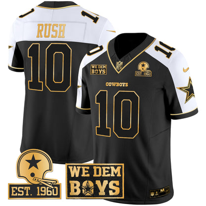 Cowboys Est. 1960 & We Dem Boyz Patch Gold Vapor Limited Jersey - All Stitched