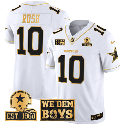 Cowboys Est. 1960 & We Dem Boyz Patch Gold Vapor Limited Jersey - All Stitched