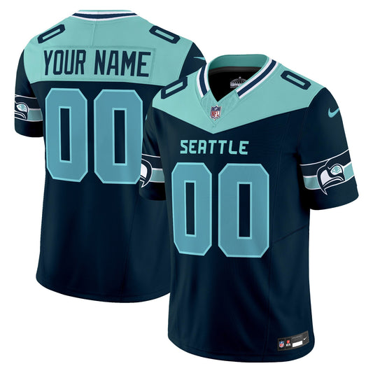 Seahawks Seattle City Vapor Limited Custom Jersey - All Stitched