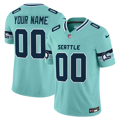 Seahawks Seattle City Vapor Limited Custom Jersey - All Stitched