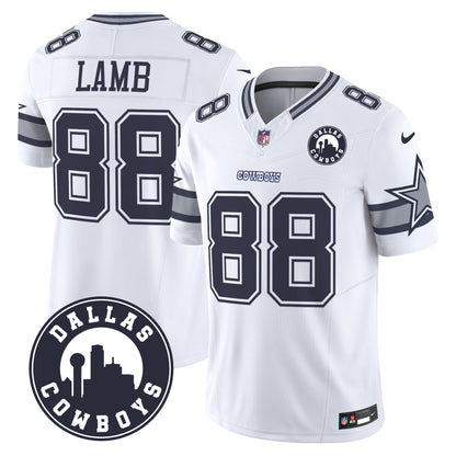 Dallas Cowboys City Patch Vapor Limited Jersey - All Stitched