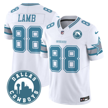 Dallas Cowboys City Patch Vapor Limited Jersey - All Stitched