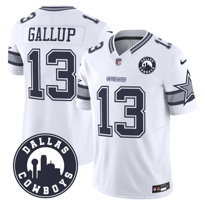 Dallas Cowboys City Patch Vapor Limited Jersey - All Stitched