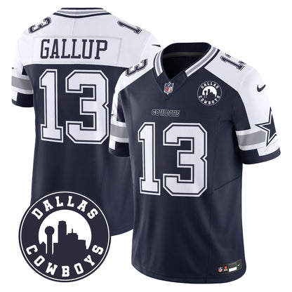 Dallas Cowboys City Patch Vapor Limited Jersey - All Stitched