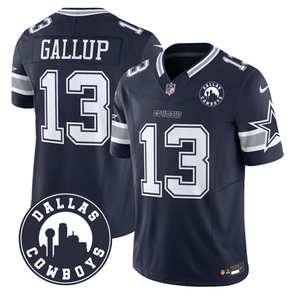 Dallas Cowboys City Patch Vapor Limited Jersey - All Stitched