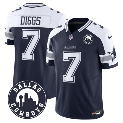 Dallas Cowboys City Patch Vapor Limited Jersey - All Stitched