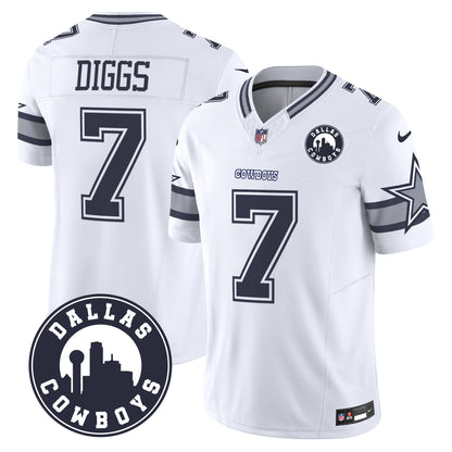 Dallas Cowboys City Patch Vapor Limited Jersey - All Stitched