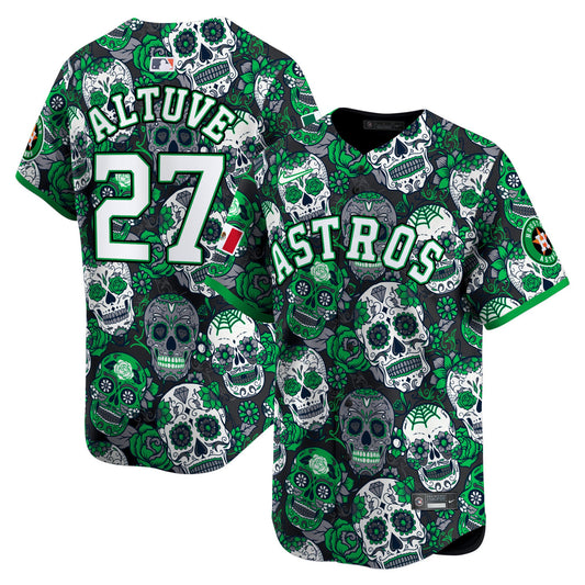 Astros Sugar Skull Mexico Vapor Premier Limited Jersey - Printed