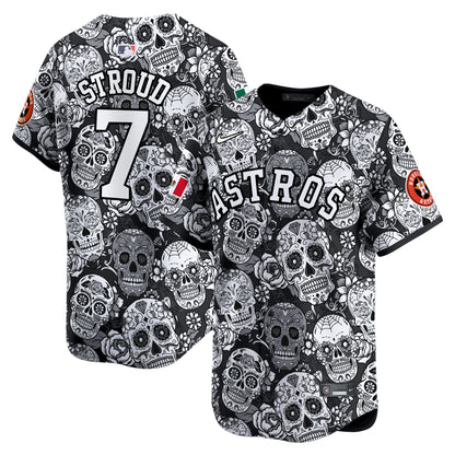 Astros Sugar Skull Mexico Vapor Premier Limited Jersey - Printed