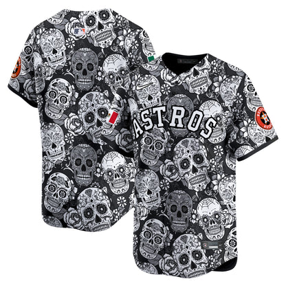 Astros Sugar Skull Mexico Vapor Premier Limited Jersey - Printed